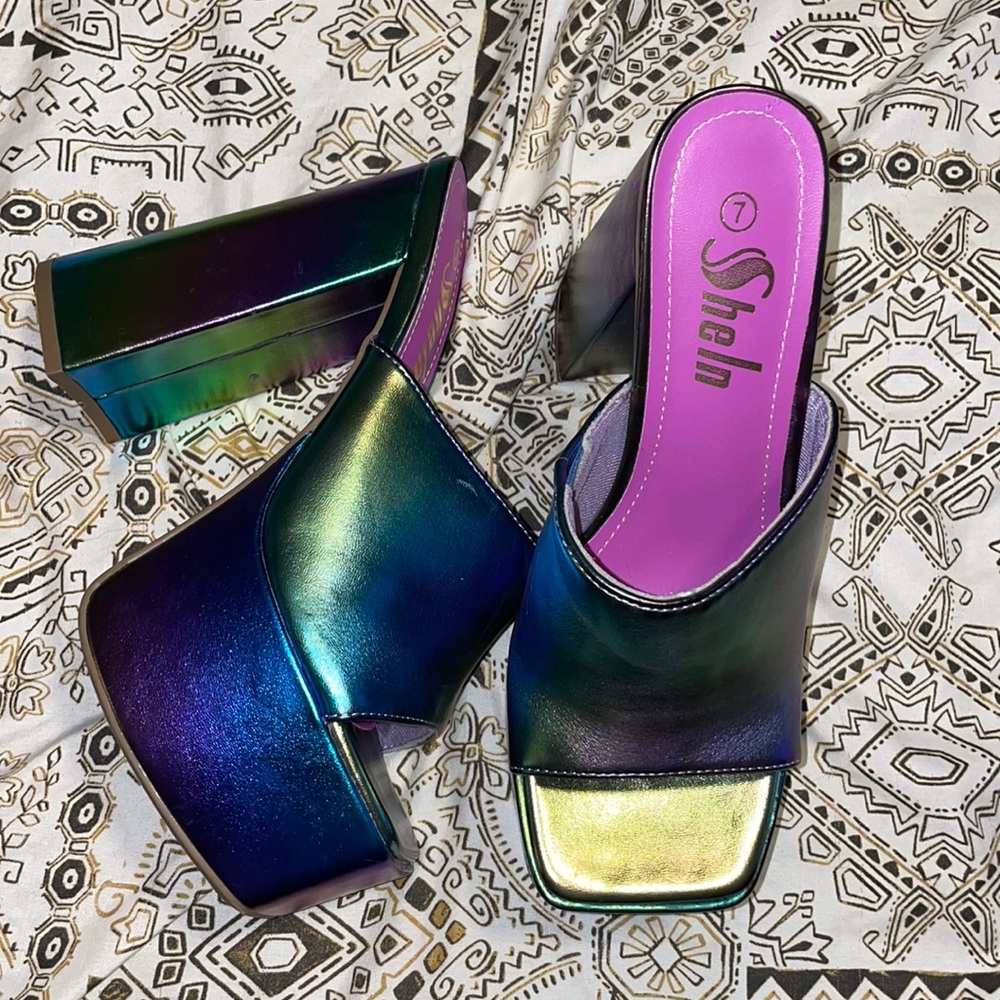 Holographic Platform Heels
